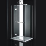 Aquatek CRYSTAL R13 OBDĹŽNIKOVÝ SPRCHOVÝ KÚT 100x80, sklo číre