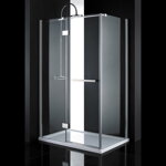 Aquatek CRYSTAL R23 OBDĹŽNIKOVÝ SPRCHOVÝ KÚT 120x80, sklo číre