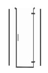 Cersanit JOTA PÄŤUHOLNÍKOVÝ SPRCHOVÝ KÚT 80x80x195, pravý, čierny profil, sklo číre S160-011