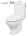 Cersanit MODUO WC MISA STOJACA, Clean On + sedátko duroplast, zadný odpad 3/5 l, biele keramické K116-029