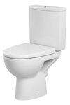 Cersanit PARVA WC MISA STOJACA, vodorovný odpad, bočný prívod vody 3/6 l + sedátko duroplast, biele keramické K27-001