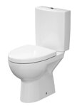 Cersanit PARVA WC MISA STOJACA, zvislý odpad, bočný prívod vody 3/6 l + sedátko duroplast, biele keramické K27-003