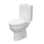 Cersanit PARVA WC MISA STOJACA, zvislý odpad, bočný prívod vody 3/6 l + sedátko duroplast, biele keramické K27-004