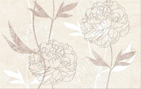 Cersanit FERRATA BEIGE FLOWER 25X40 dekor WD953-006