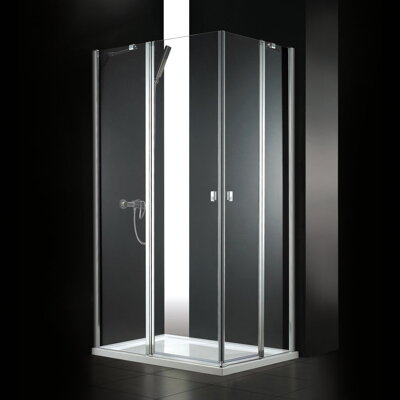 Aquatek GLASS R14 OBDĹŽNIKOVÝ SPRCHOVÝ KÚT 100x80, sklo frost