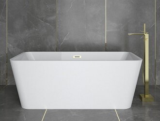 Besco EVITA 160 VAŇA VOĽNE STOJACA 160x80 biela sanitárny akrylát WAS-160-EBI
