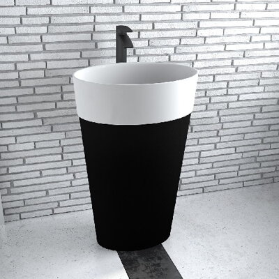 Besco UNIQA BLACK&WHITE UMÝVADLO VOĽNE STOJACE, bielo-čierne UMD-U-WBWW