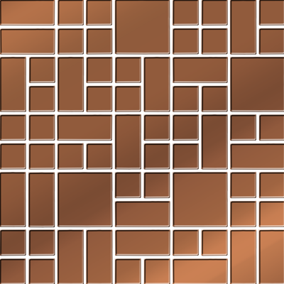 Ceramica Bianca COPPER GLASS MOSAIC  25X25  mozaika