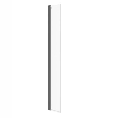 Cersanit MILLE SPRCHOVÁ STENA WALK-IN 30x200, čierny profil, číre sklo S161-011