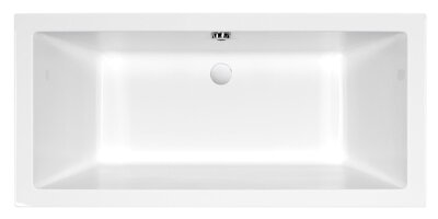 Cersanit INTRO 160x75 VAŇA OBDĹŽNIKOVÁ akrylátová + nožičky, biela S301-067