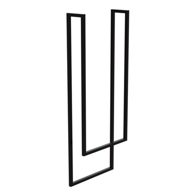 LaVita MINDORO BLACK MAT 120x45 DRŽIAK NA UTERÁKY, čierny
