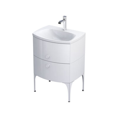 Oristo LOUIS SKRINKA POD UMÝVADLO 62 cm, biela lesklá