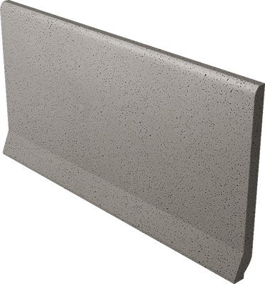 Paradyz BAZO GRYS WYWINIETY OSTRY MONOKOLOR MAT. 10X19,8 sokel