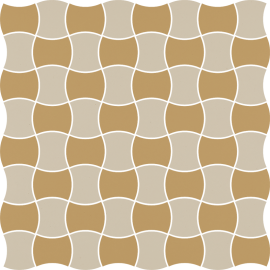 Paradyz MODERNIZM BIANCO MOZAIKA PRASOWANA K.3,6X4,4 MIX C 30,86X30,86 mozaika