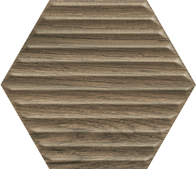 Paradyz SERENE BROWN HEKSAGON STRUKTURA 19,8x17,1 obklad