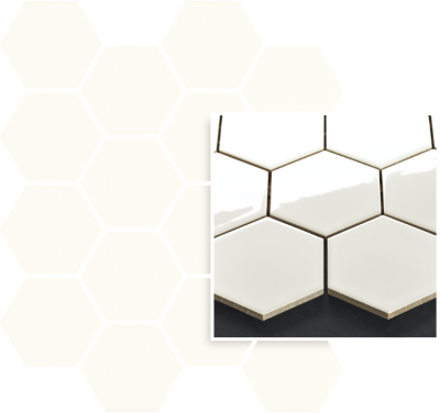 Paradyz Univerzálna MOZAIKA BIANCO HEXAGON 22X25,5 mozaika