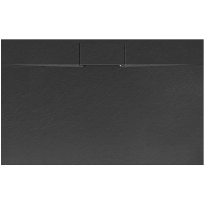 Rea BAZALT LONG BLACK OBDĹŽNIKOVÁ SPRCHOVÁ VANIČKA 80x100, čierna REA-K3323
