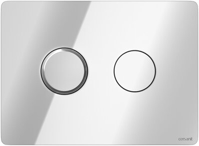 Cersanit BUTTON PNEUMATIC TLAČIDLO pre podomietkový systém, chróm sklo S97-056