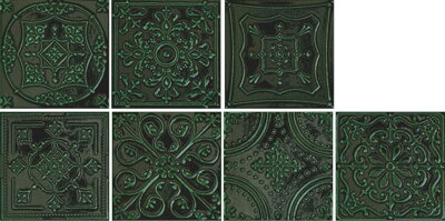 Tubadzin TINTA GREEN 14,8X14,8 dekor
