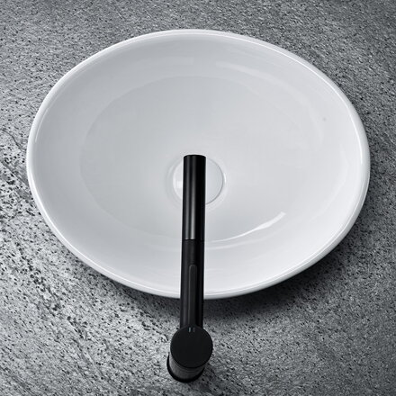 Rea SOFIA MINI UMÝVADLO NA DOSKU, 34 cm, biele keramické REA-U0623