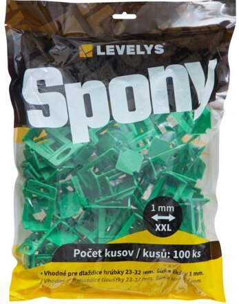LEVELYS SPONY 1 mm XXL 100ks/bal SP1112