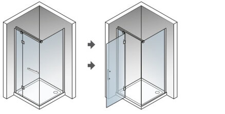 Aquatek CRYSTAL A3 ŠTVORCOVÝ SPRCHOVÝ KÚT 90x90, sklo číre