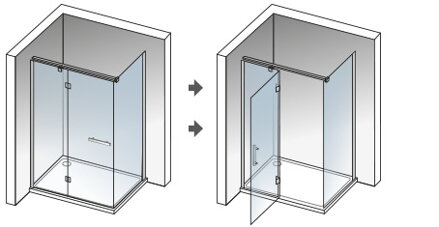 Aquatek CRYSTAL R43 OBDĹŽNIKOVÝ SPRCHOVÝ KÚT 140x80, sklo číre