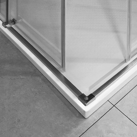 Aquatek DYNAMIC A4 ŠTVORCOVÝ SPRCHOVÝ KÚT 100x100, sklo grapé