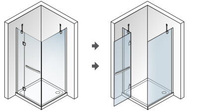 Aquatek EXTRA A3 ŠTVORCOVÝ SPRCHOVÝ KÚT 90x90, sklo číre