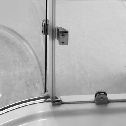 Aquatek EXTRA S7 ŠTVRŤ-KRUHOVÝ SPRCHOVÝ KÚT 90x90, sklo frost
