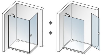 Aquatek GLASS R21 OBDĹŽNIKOVÝ SPRCHOVÝ KÚT 120x80, sklo číre