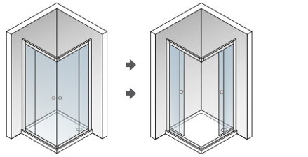 Aquatek FAMILY A4 ŠTVORCOVÝ SPRCHOVÝ KÚT 90x90, sklo číre