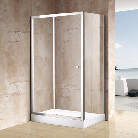 Aquatek HOLIDAY R23 OBDĹŽNIKOVÝ SPRCHOVÝ KÚT 120x80, sklo grapé