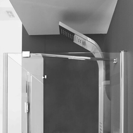 Aquatek SMART R33 OBDĹŽNIKOVÝ SPRCHOVÝ KÚT 120x90, ľavý, sklo číre