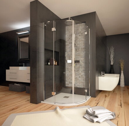 Aquatek SMART S7 ŠTVRŤ-KRUHOVÝ SPRCHOVÝ KÚT 90x90, sklo číre