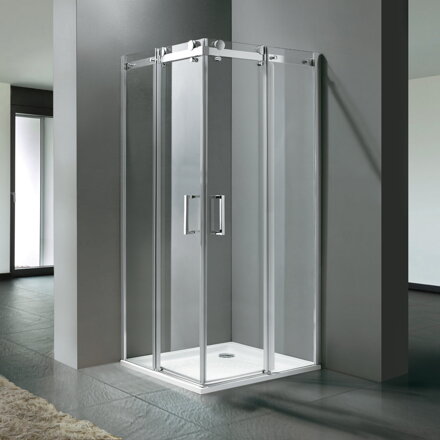 Aquatek TEKNO A4 ŠTVORCOVÝ SPRCHOVÝ KÚT 90x90, sklo číre