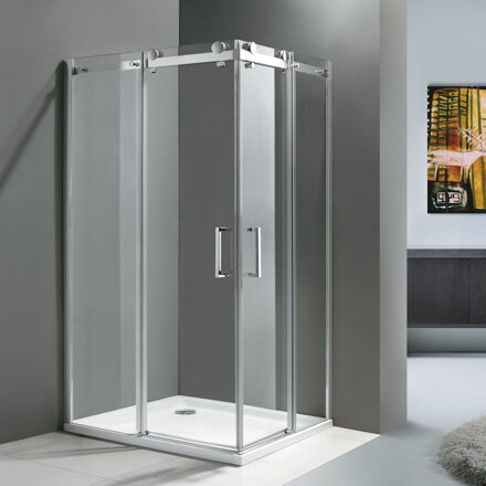 Aquatek TEKNO R14 OBDĹŽNIKOVÝ SPRCHOVÝ KÚT 100x80, sklo číre