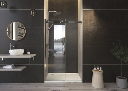 Aquatek TEKNOSOFT B2 130 SPRCHOVÉ DVERE, sklo číre