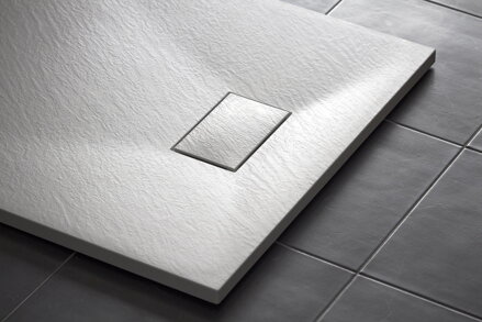 Aquatek SMC ROCK OBDĹŽNIKOVÁ SPRCHOVÁ VANIČKA 100x80 biela z tvrdeného polyméru