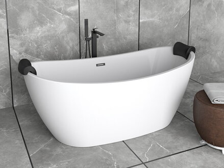 Besco AYLA 170 VAŇA VOĽNE STOJACA 170x80 biela sanitárny akrylát WAS-170-AZL