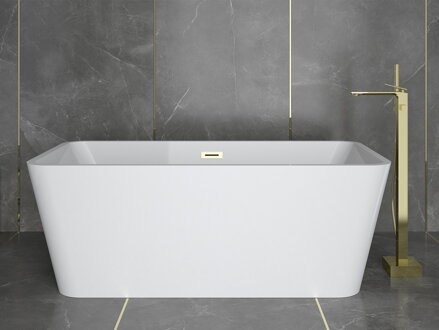 Besco EVITA 160 VAŇA VOĽNE STOJACA 160x80 biela sanitárny akrylát WAS-160-EBI