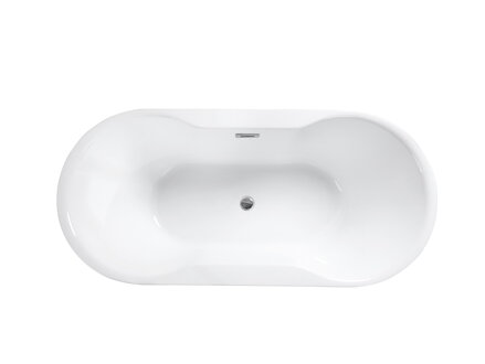 Besco NAVIA 150 VAŇA VOĽNE STOJACA 150x80 biela sanitárny akrylát WAS-150-N