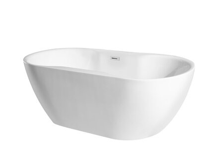 Besco NAVIA 150 VAŇA VOĽNE STOJACA 150x80 biela sanitárny akrylát WAS-150-N