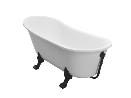 Besco OLAYA 160 VAŇA VOĽNE STOJACA 160x68 biela sanitárny akrylát WAO-160+CH