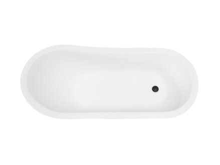 Besco OLAYA 160 VAŇA VOĽNE STOJACA 160x68 biela sanitárny akrylát WAO-160+CH