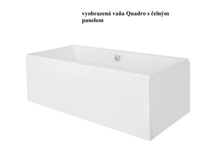 Besco QUADRO 170 VAŇOVÝ ČELNÝ A BOČNÝ PANEL 170x75, biela sanitárny akrylát OAQ-170-PK