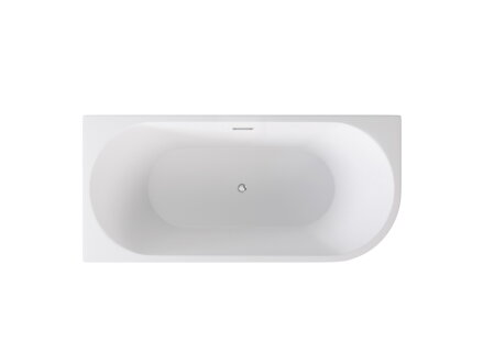 Besco ZOYA 150 VAŇA VOĽNE STOJACA 150x75 ľavá, biela sanitárny akrylát WAS-150-ZL