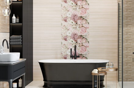 Ceramika Color GLAMOUR FLOWER A 25x75 dekor Ceramika Color GLAMOUR FLOWER A 25x75 dekor