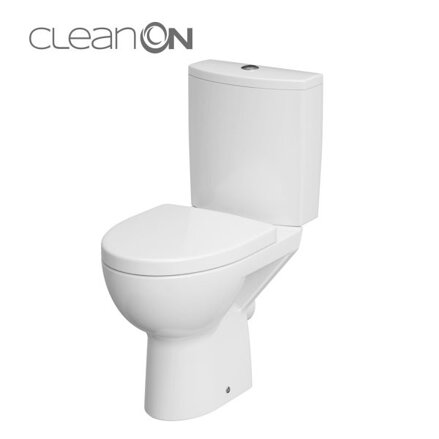Cersanit PARVA WC MISA STOJACA BEZ SEDÁTKA, Clean On, biele keramické K27-062