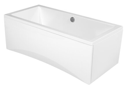 Cersanit INTRO 160x75 VAŇA OBDĹŽNIKOVÁ akrylátová + nožičky, biela S301-067